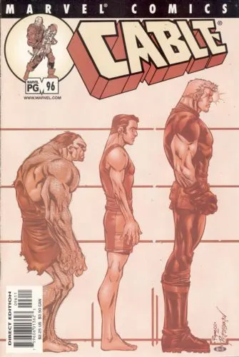 Cable, Vol. 1 #96 Direct Edition comic book cover, 2001