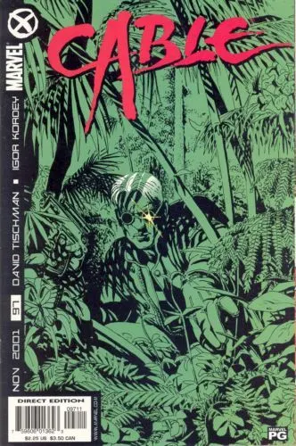 Cable, Vol. 1 #97 Direct Edition comic book cover, 2001