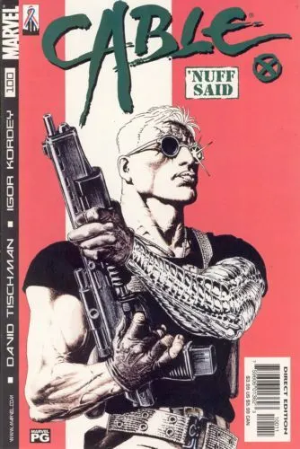 Cable, Vol. 1 #100 Direct Edition comic book cover, 2002