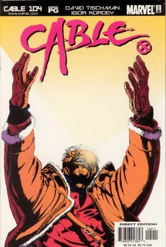 Cable, Vol. 1 #104 Direct Edition comic book cover, 2002