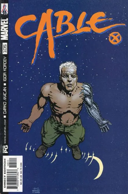 Cable, Vol. 1 #105 Direct Edition comic book cover, 2002