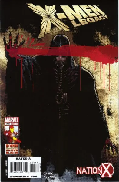 X-Men: Legacy, Vol. 1 #228 Daniel Acuña Regular comic book cover, 2009