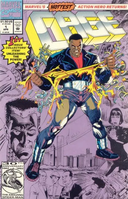 Cage, Vol. 1 #1 Regular Cover comic book cover, 1992