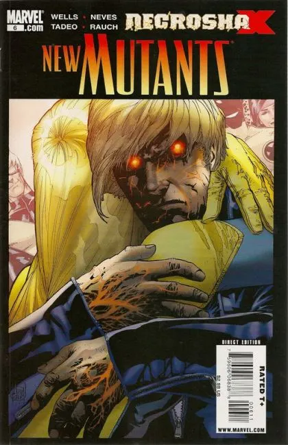 New Mutants, Vol. 3 #6 Adam Kubert Regular Cover comic book cover, 2009
