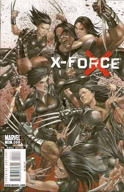 X-Force, Vol. 3 #20 comic book cover, 2009