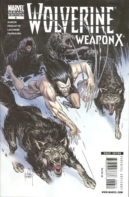 Wolverine: Weapon X #6 Joe Kubert Variant comic book cover, 2009