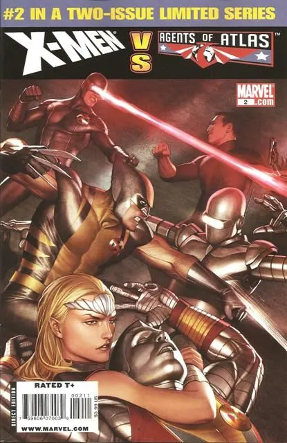 X-Men vs. Agents of Atlas #2 Adi Granov Regular Cover comic book cover, 2010