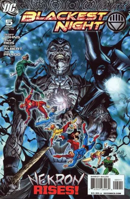 Blackest Night #5 Ivan Reis Regular comic book cover, 2010