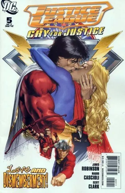Justice League: Cry For Justice #5 comic book cover, 2010