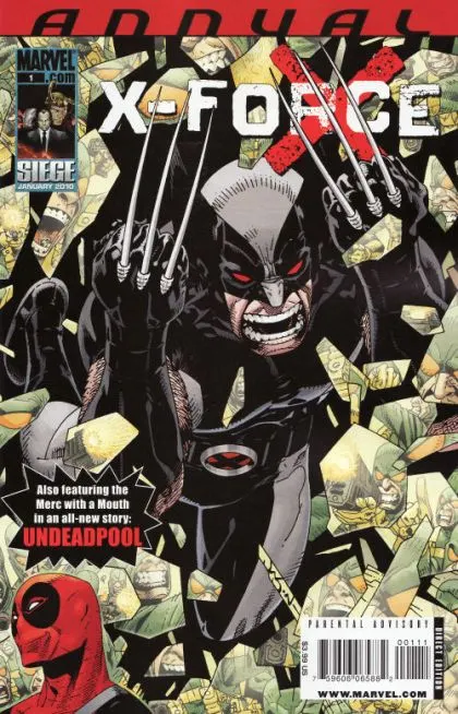 X-Force, Vol. 3 Annual #1 comic book cover, 2010