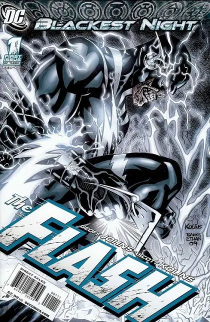 Blackest Night: The Flash #1 Scott Kolins Regular comic book cover, 2010