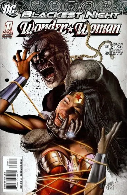 Blackest Night: Wonder Woman #1 Greg Horn Regular comic book cover, 2010