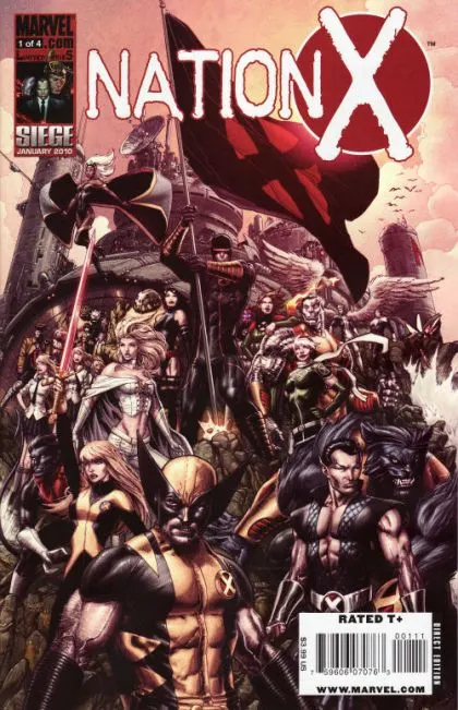 Nation X #1 comic book cover, 2010