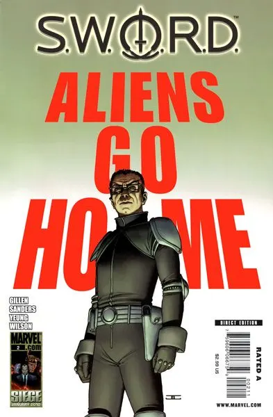 S.W.O.R.D., Vol. 1 #2 comic book cover, 2010