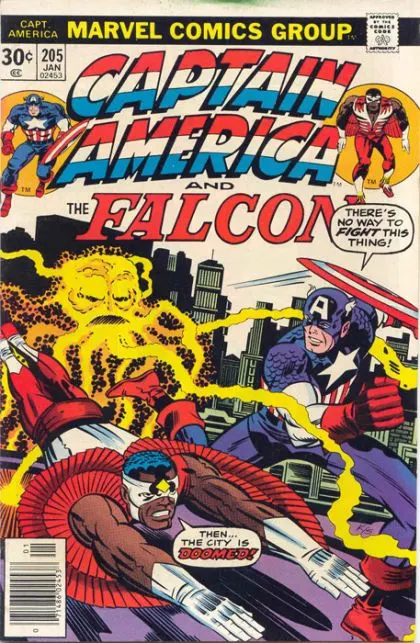 Captain America, Vol. 1 #205 Regular Edition comic book cover, 1977