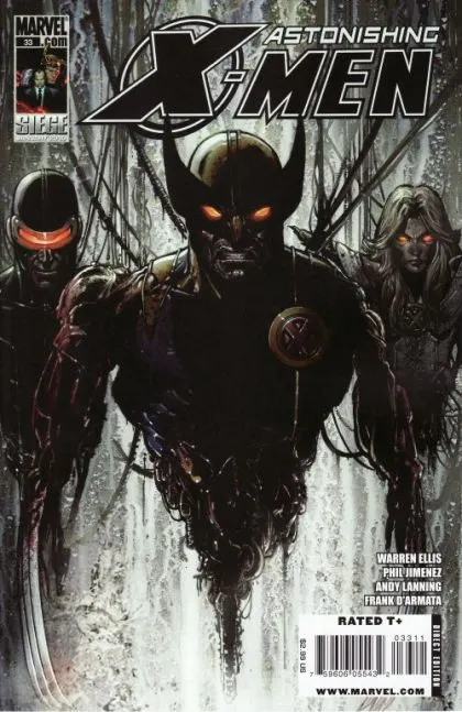 Astonishing X-Men, Vol. 3 #33 Direct Edition comic book cover, 2010