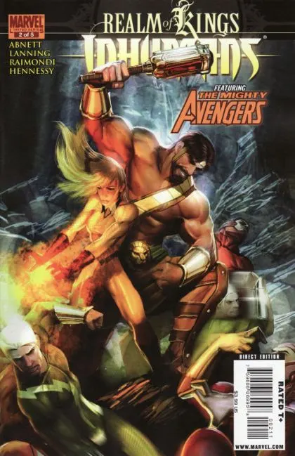 Realm of Kings: Inhumans #2 comic book cover, 2010