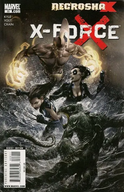 X-Force, Vol. 3 #22 Clayton Crain Regular comic book cover, 2010