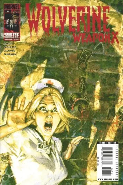 Wolverine: Weapon X #8 comic book cover, 2010