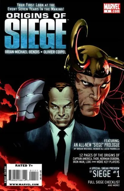 Origins of Siege #1 comic book cover, 2010