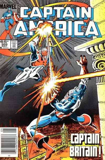 Captain America, Vol. 1 #305 Newsstand Edition comic book cover, 1985