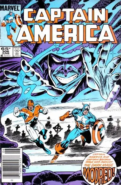 Captain America, Vol. 1 #306 Newsstand Edition comic book cover, 1985