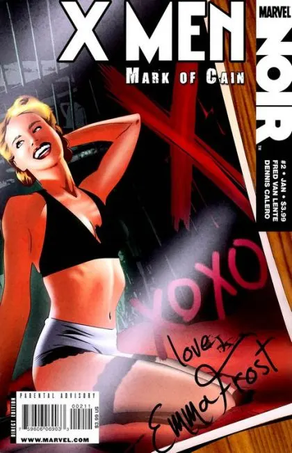 X-Men Noir: Mark of Cain #2 Dennis Calero Regular Cover comic book cover, 2010