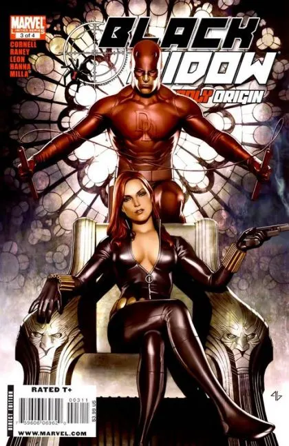 Black Widow: Deadly Origin #3 comic book cover, 2010