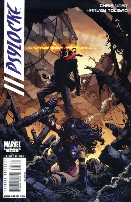 Psylocke, Vol. 1 #3 comic book cover, 2010