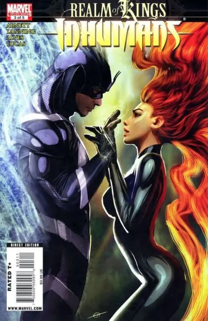 Realm of Kings: Inhumans #3 comic book cover, 2010