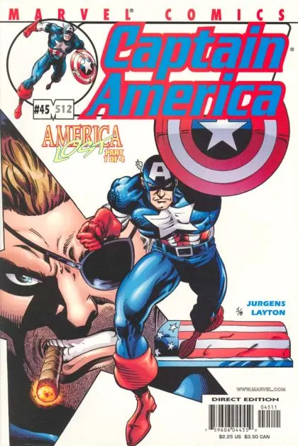 Captain America, Vol. 3 #45 Direct Edition comic book cover, 2001