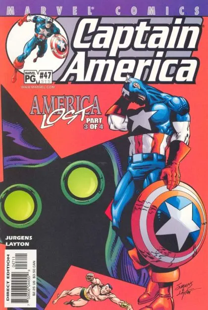 Captain America, Vol. 3 #47 Direct Edition comic book cover, 2001