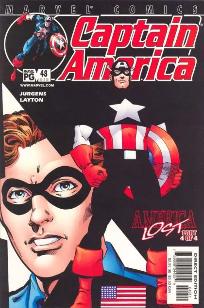 Captain America, Vol. 3 #48 Direct Edition comic book cover, 2001