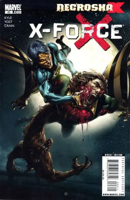 X-Force, Vol. 3 #23 Clayton Crain Regular Cover comic book cover, 2010