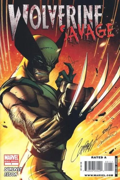 Wolverine: Savage #1 J. Scott Campbell Regular comic book cover, 2010