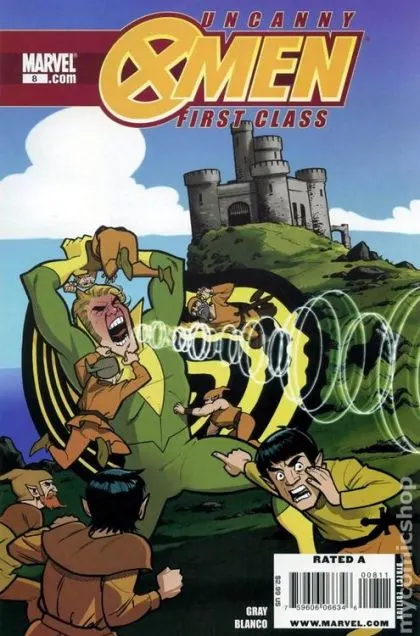 Uncanny X-Men: First Class #8 comic book cover, 2010