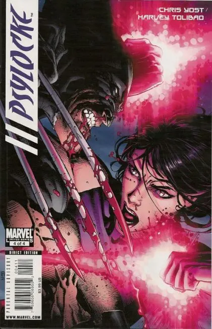 Psylocke, Vol. 1 #4 comic book cover, 2010