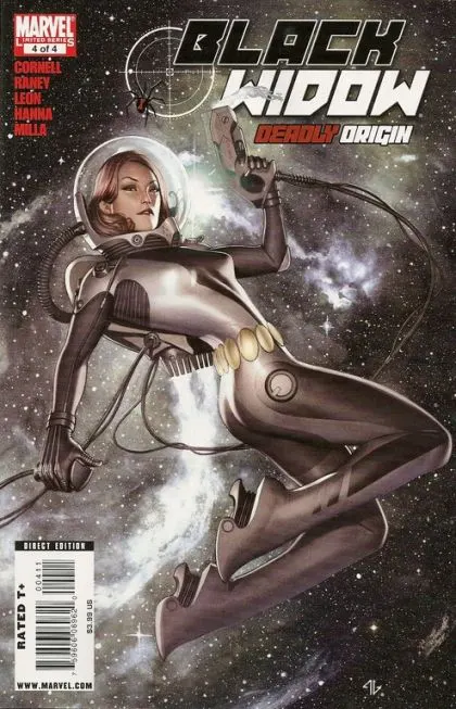 Black Widow: Deadly Origin #4 comic book cover, 2010