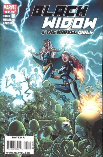 Black Widow & the Marvel Girls #4 comic book cover, 2010