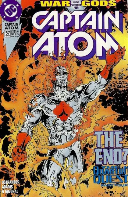 Captain Atom, Vol. 3 #57 comic book cover, 1991