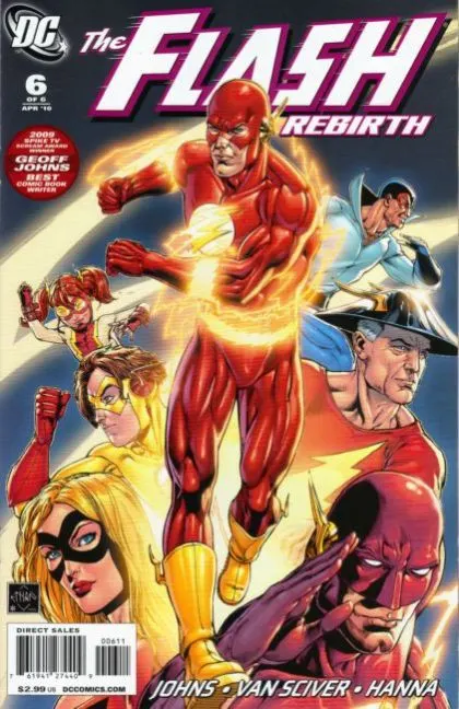The Flash: Rebirth #6 Ethan Van Sciver Regular Cover comic book cover, 2010