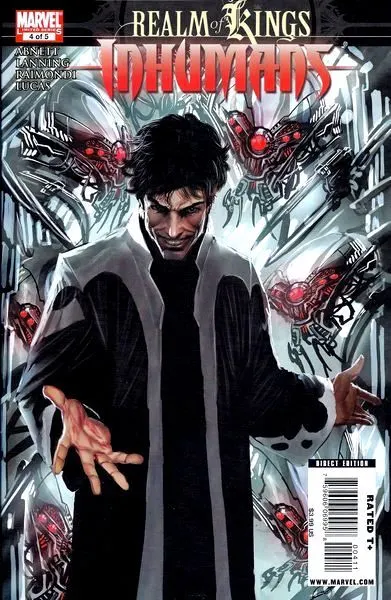 Realm of Kings: Inhumans #4 comic book cover, 2010