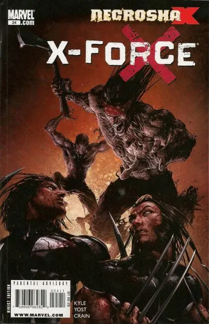 X-Force, Vol. 3 #24 Clayton Crain Regular comic book cover, 2010