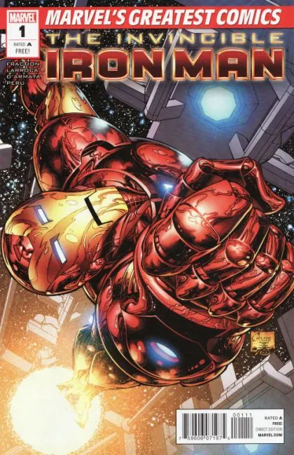 Invincible Iron Man, Vol. 1 #1 Marvel's Greatest Comics Reprint comic book cover, 2010