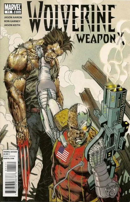 Wolverine: Weapon X #11 comic book cover, 2010