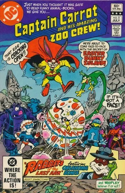Captain Carrot #5 Direct Edition comic book cover, 1982