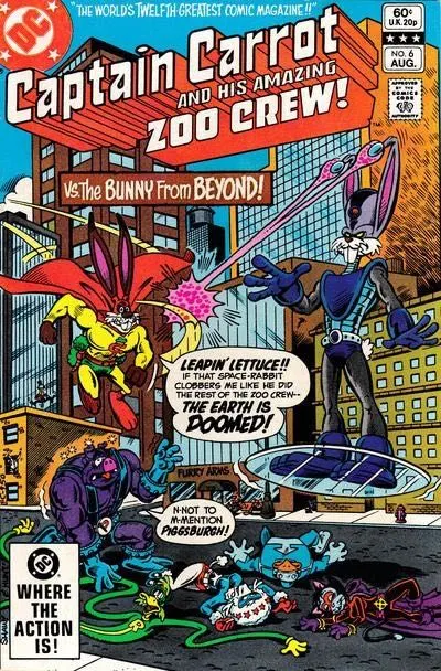 Captain Carrot #6 Direct Edition comic book cover, 1982