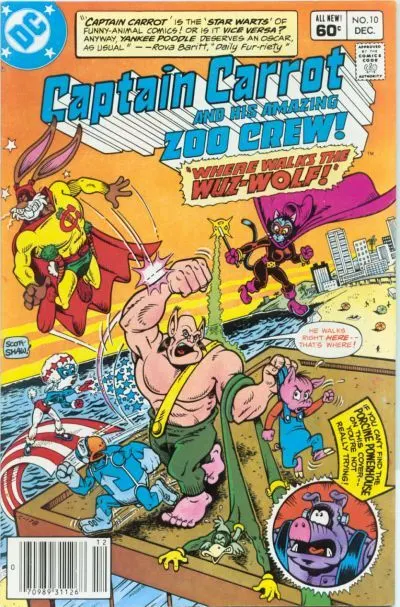 Captain Carrot #10 Newsstand Edition comic book cover, 1982