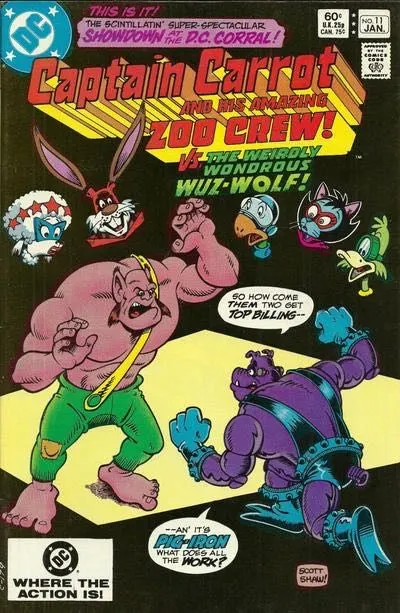 Captain Carrot #11 Direct Edition comic book cover, 1983