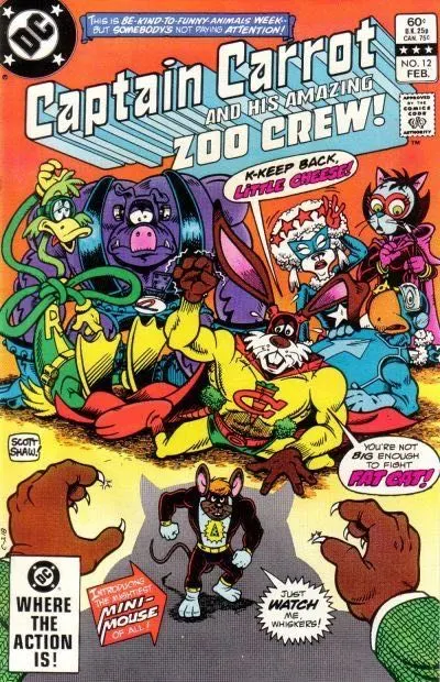 Captain Carrot #12 Direct Edition comic book cover, 1983